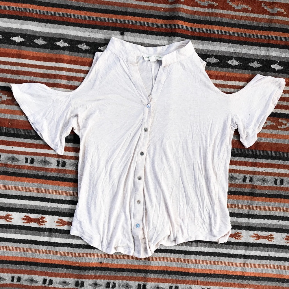 White button down blouse